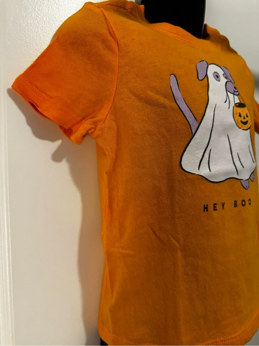 Old Navy Hey Boo Halloween Dog Graphic Tee